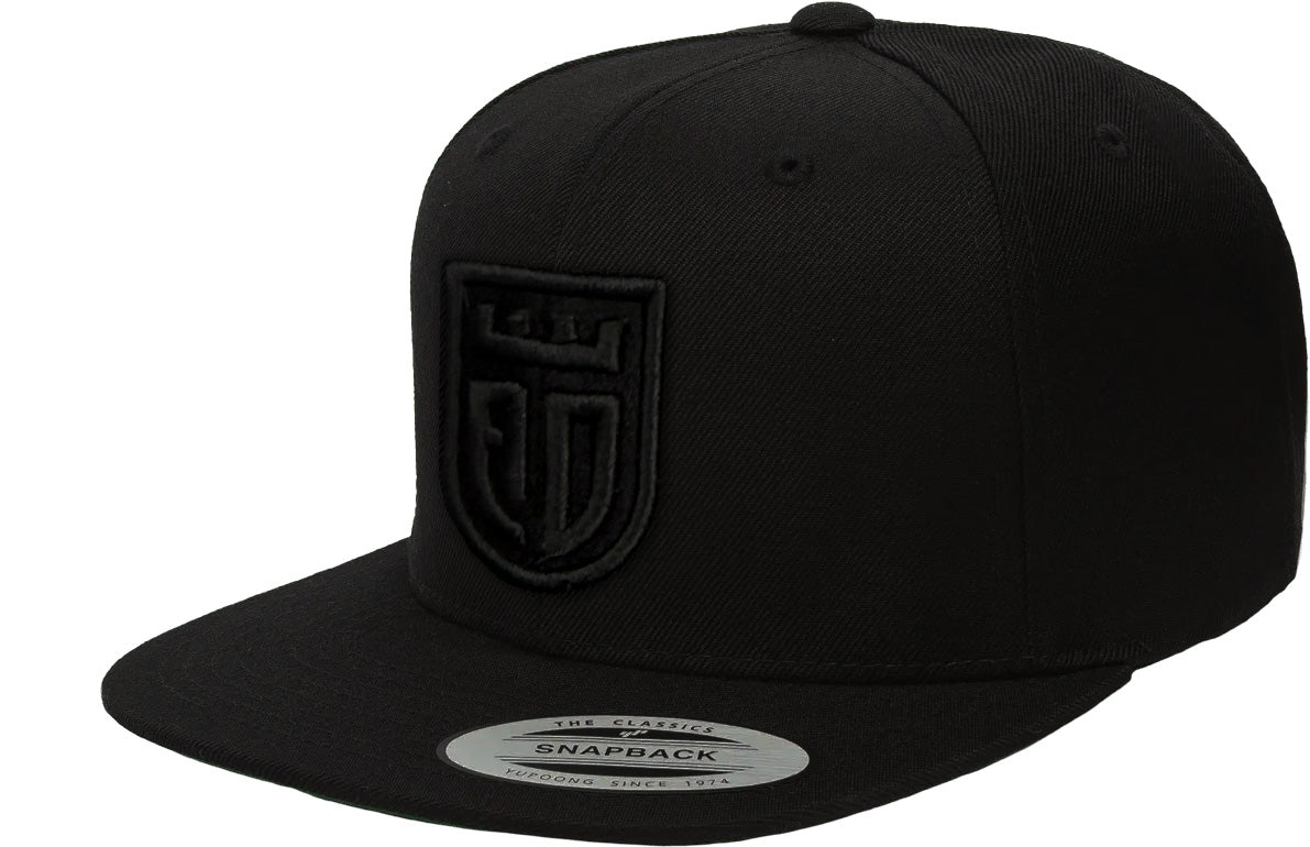 Angry Designer Black Shield Snapback image 0