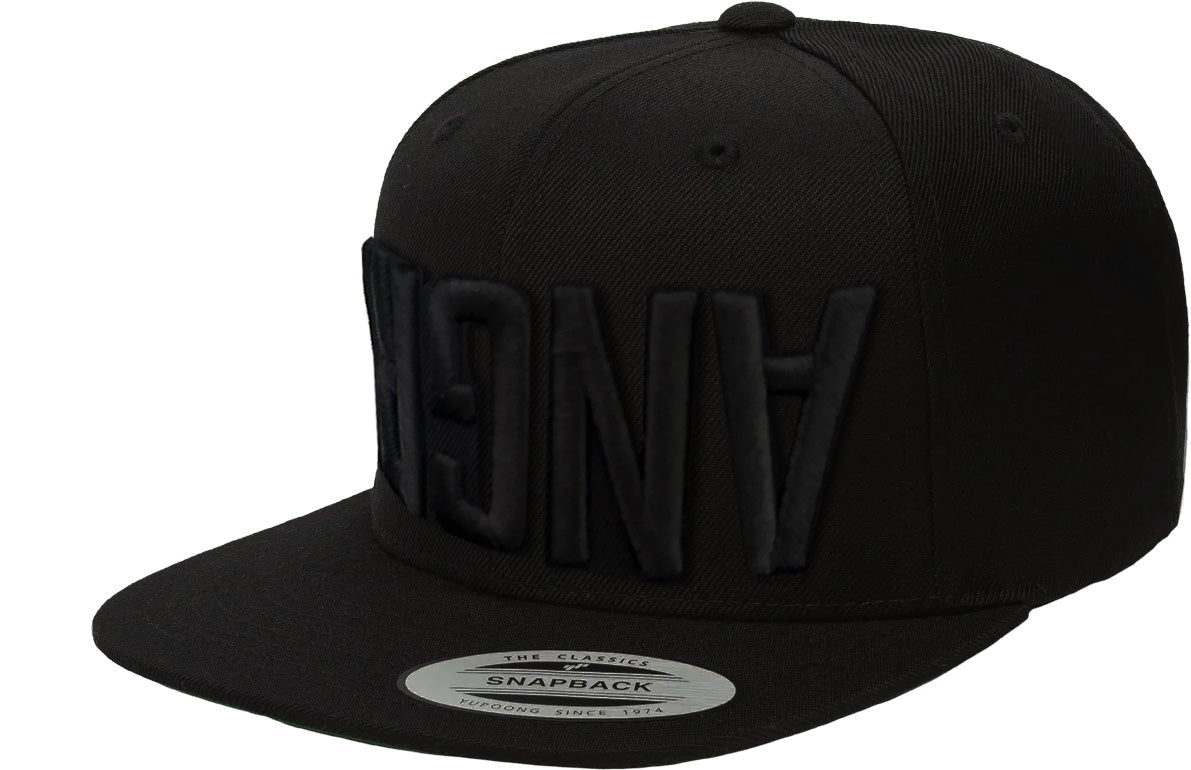 Upside Down ANGRY Puff Snapback image 0